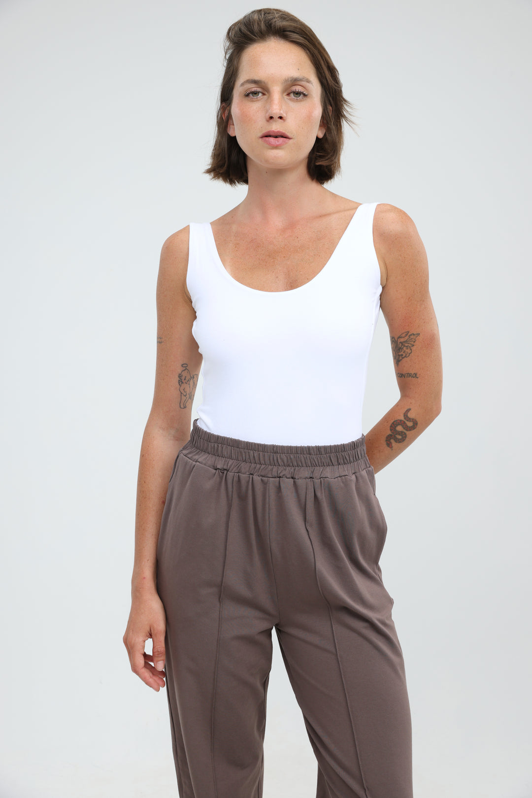 Crescent White Bodysuit