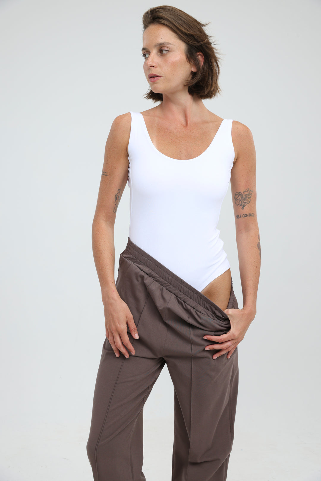 Crescent White Bodysuit