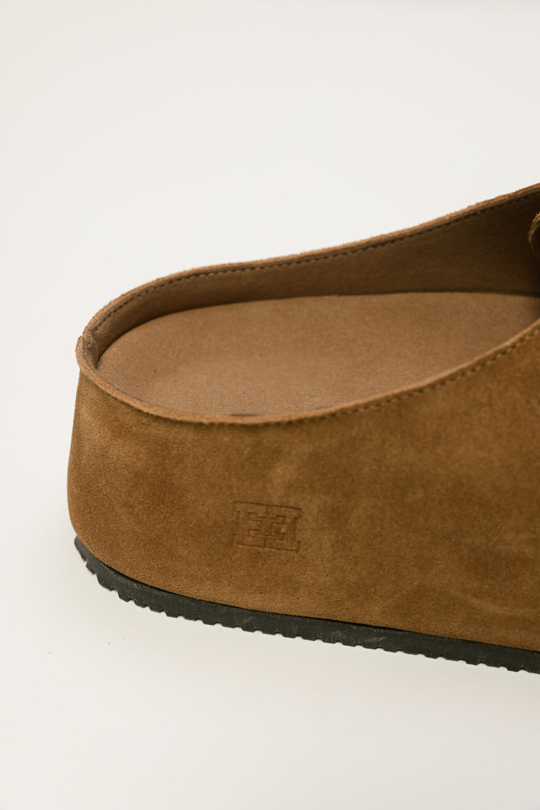 Camel Platform Moccasin Mules