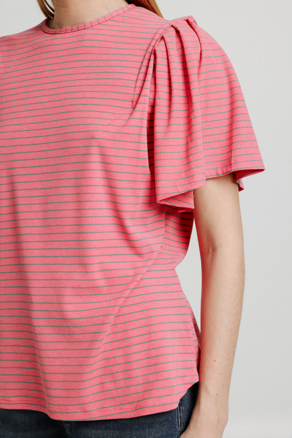 First Pink Striped T-Shirt