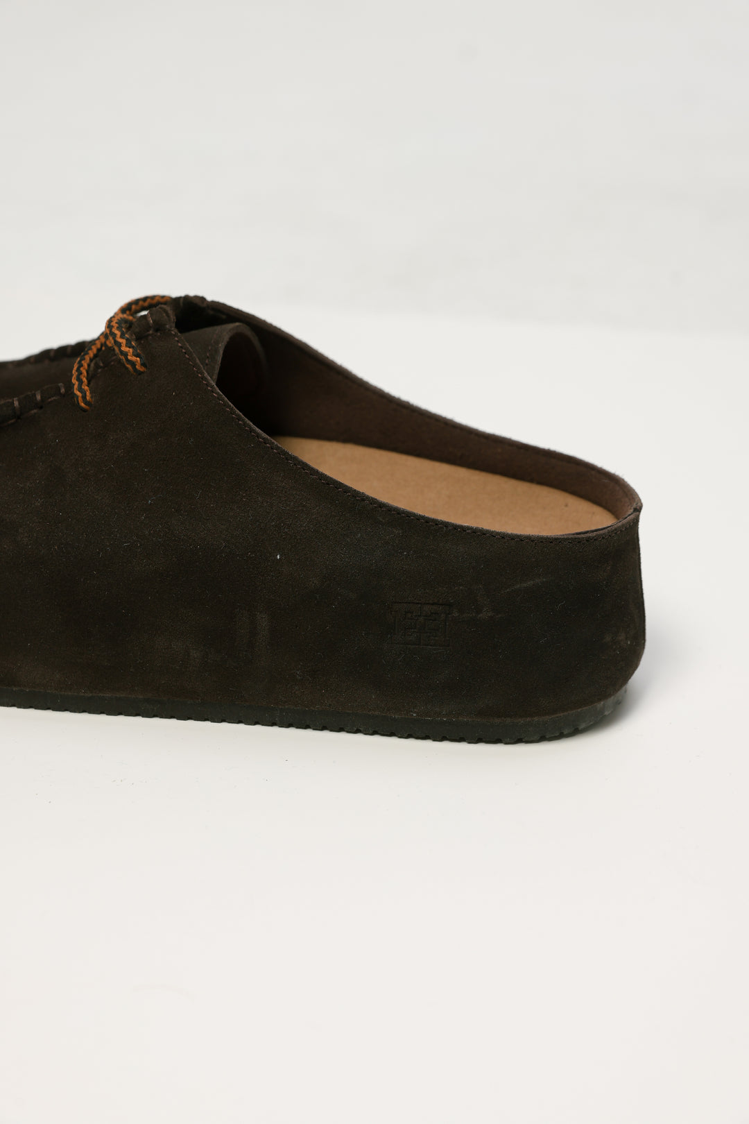 Brown Platform Moccasin Mules