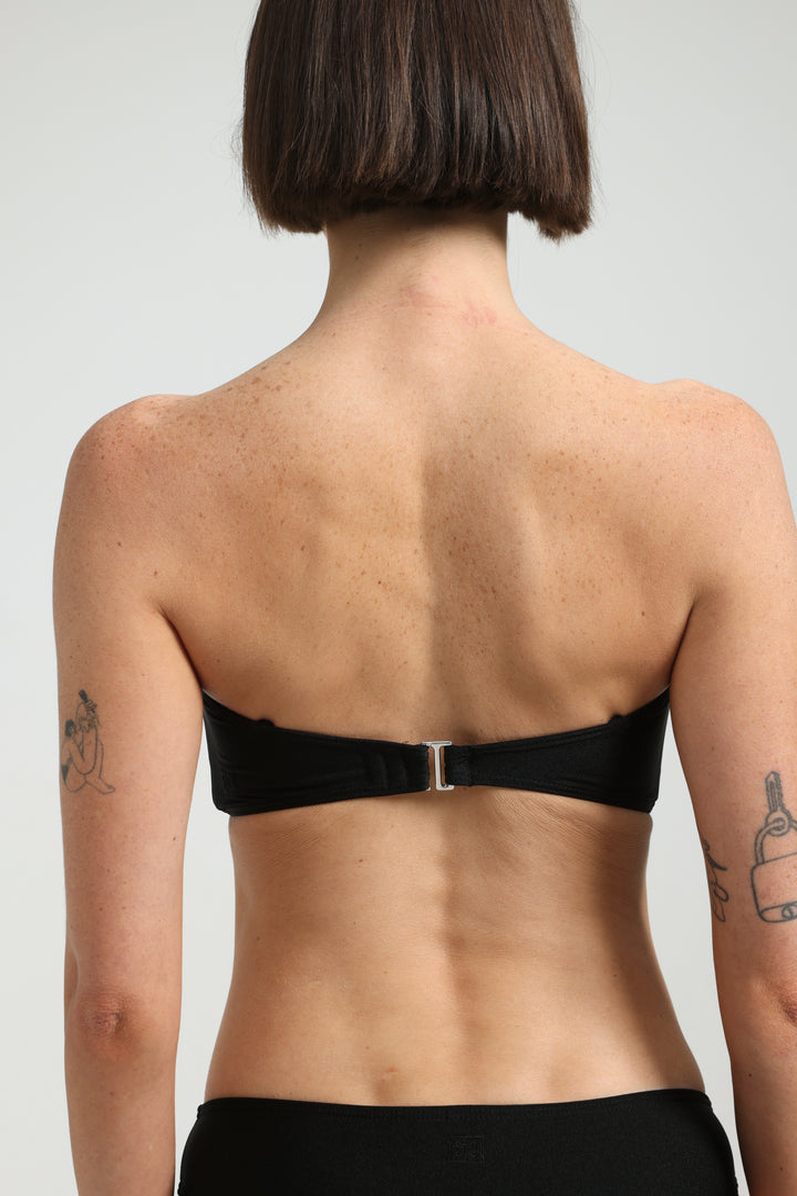 Cubism Black/Brown Bikini Top