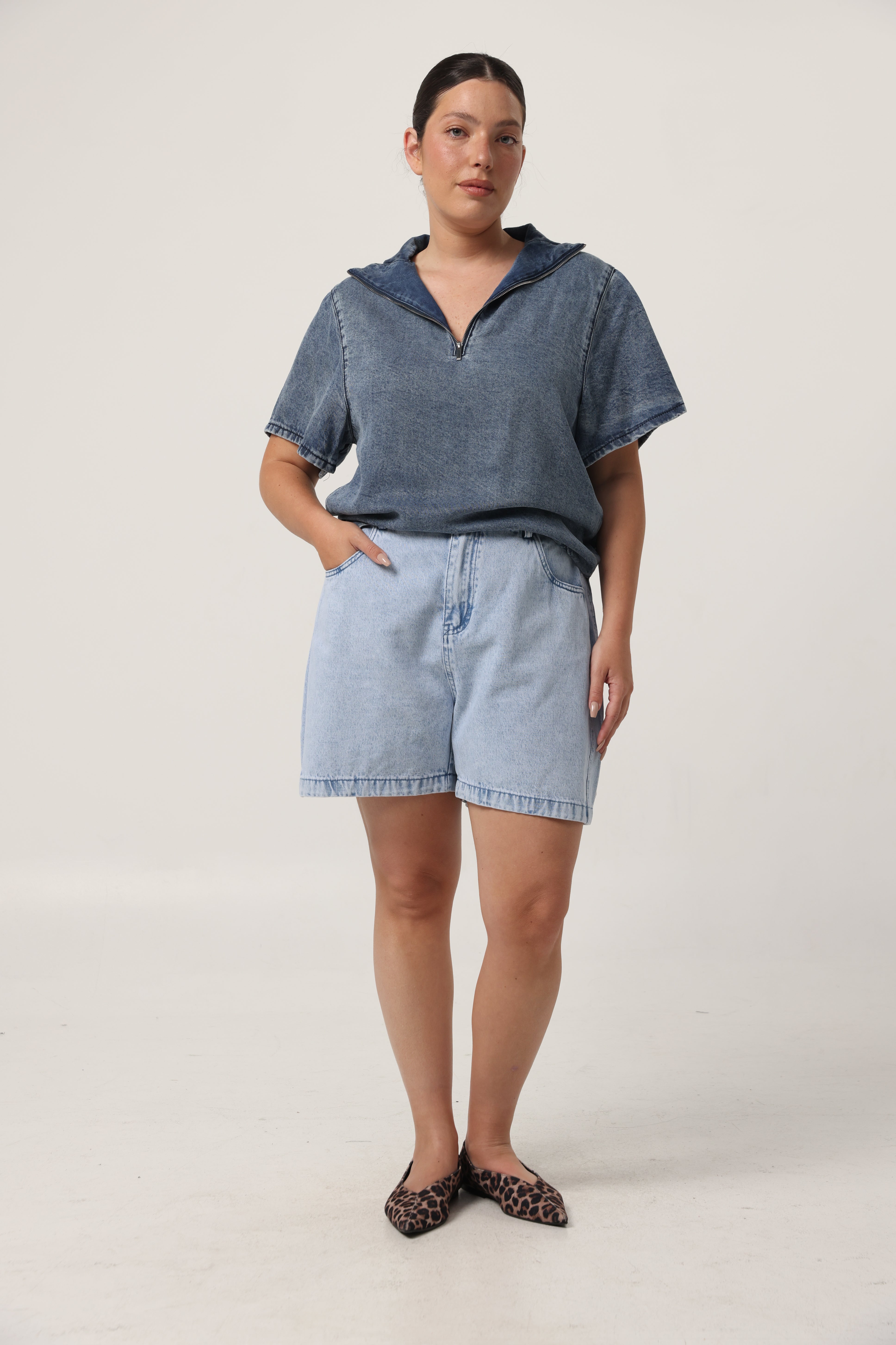 Guri Light Blue Denim Shorts – SEESTARZ
