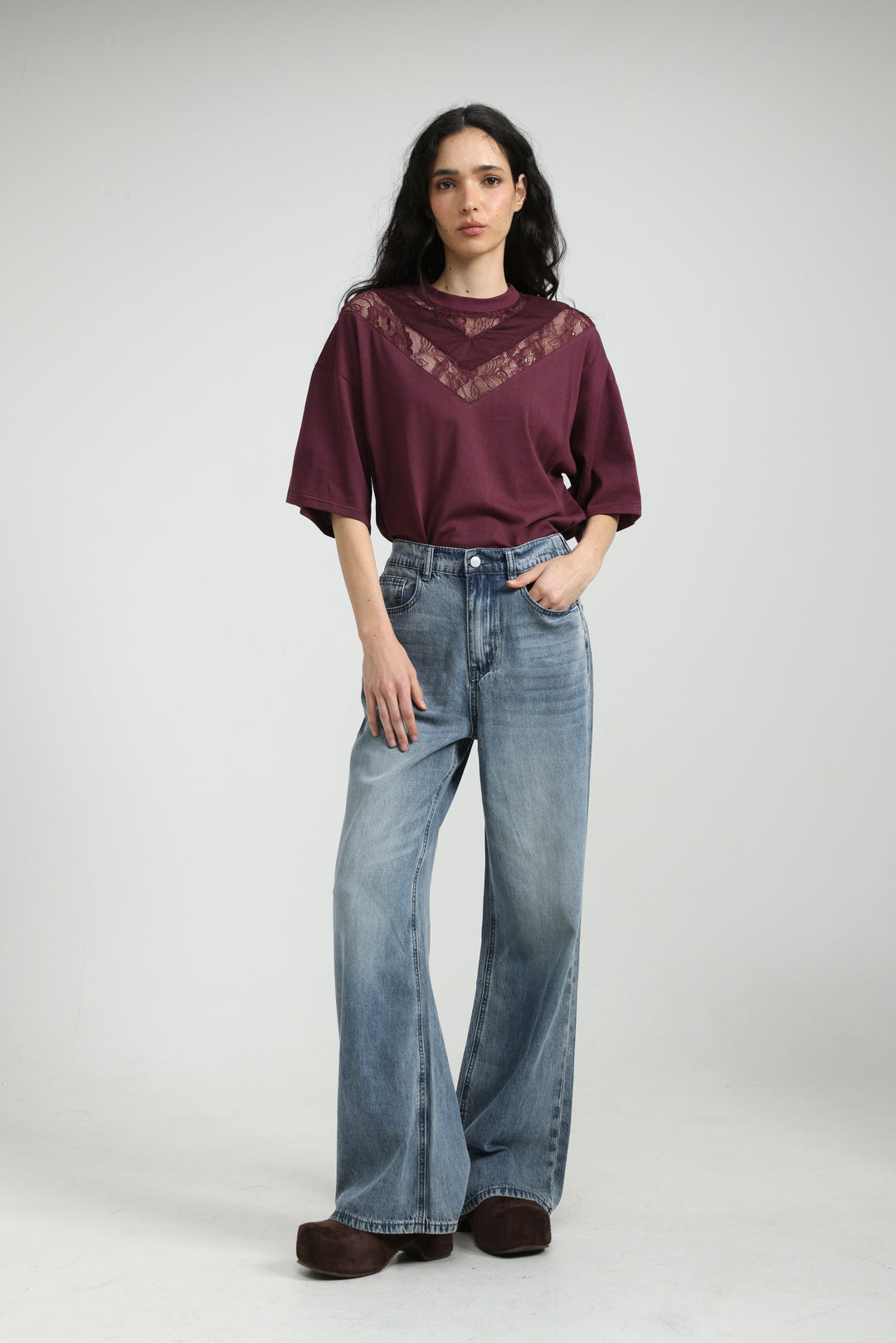 Lace Wine T-Shirt