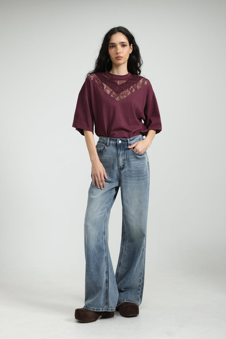 Lace Wine T-Shirt