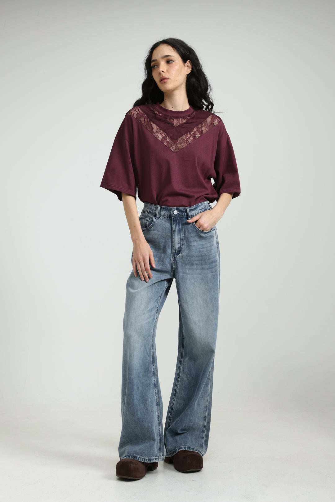 Lace Wine T-Shirt