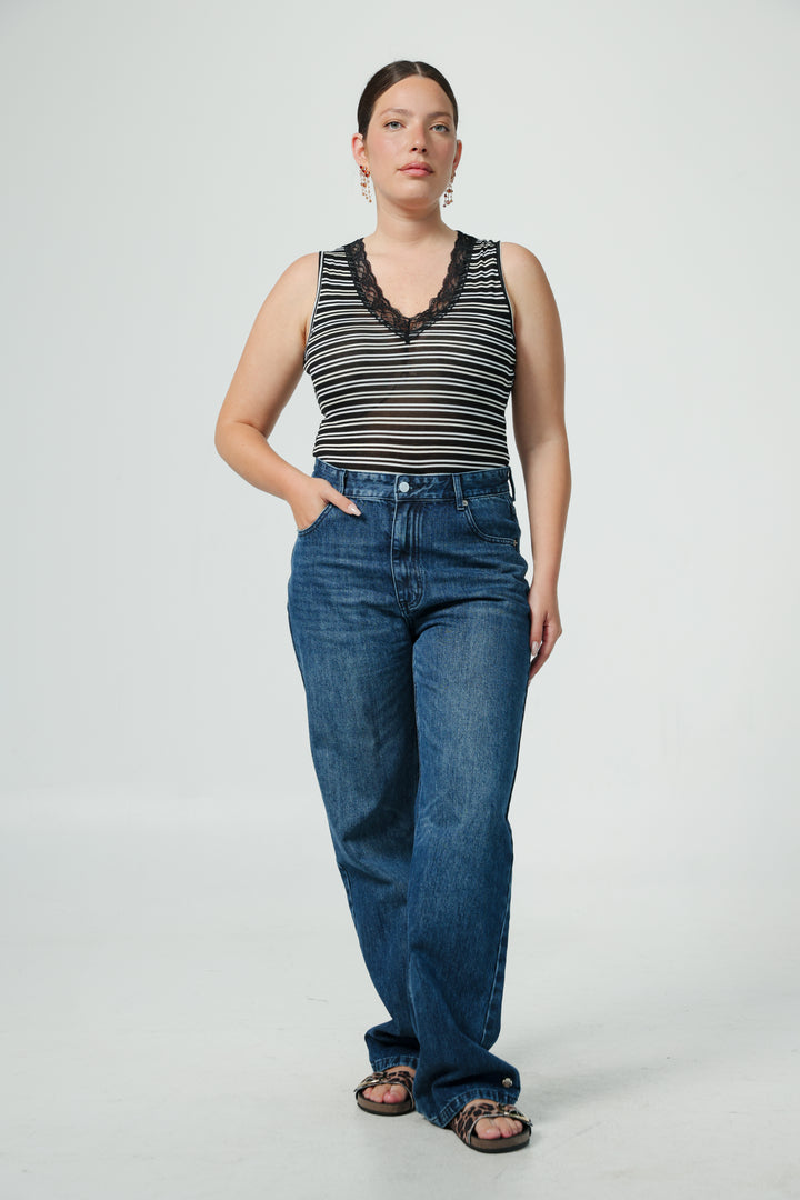 Season Striped Bodysuit
