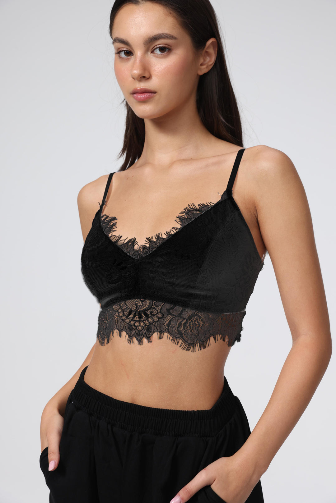 Matcha Black Bralette