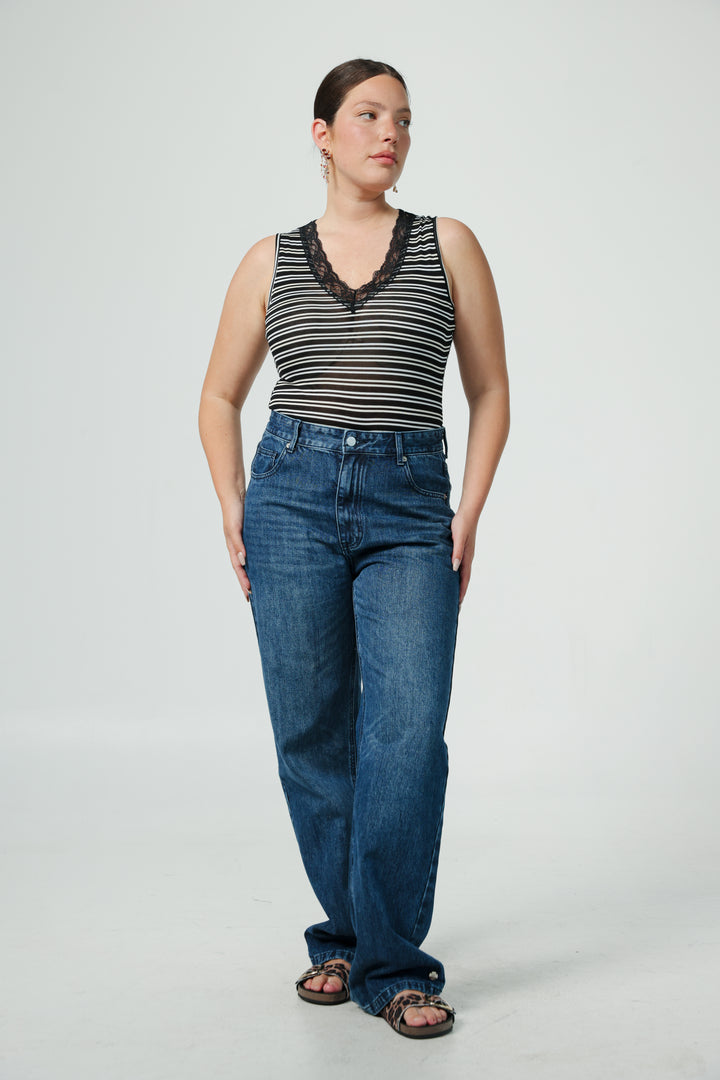 Season Striped Bodysuit