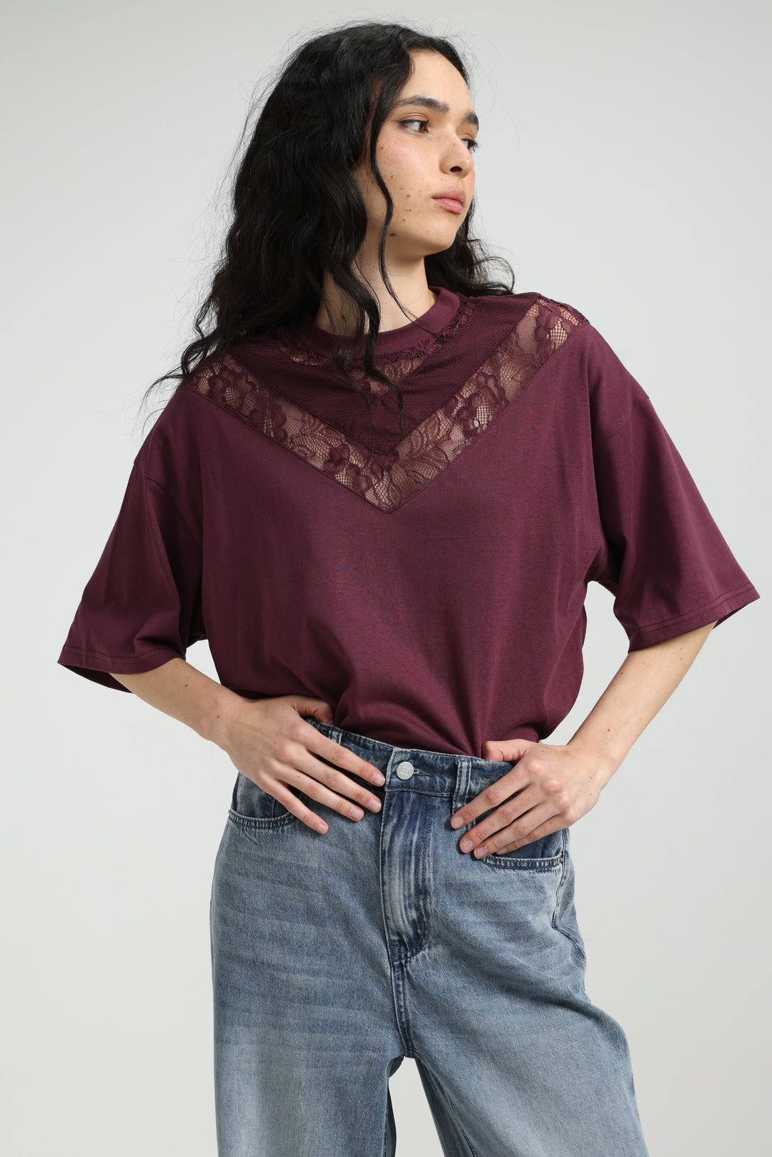 Lace Wine T-Shirt