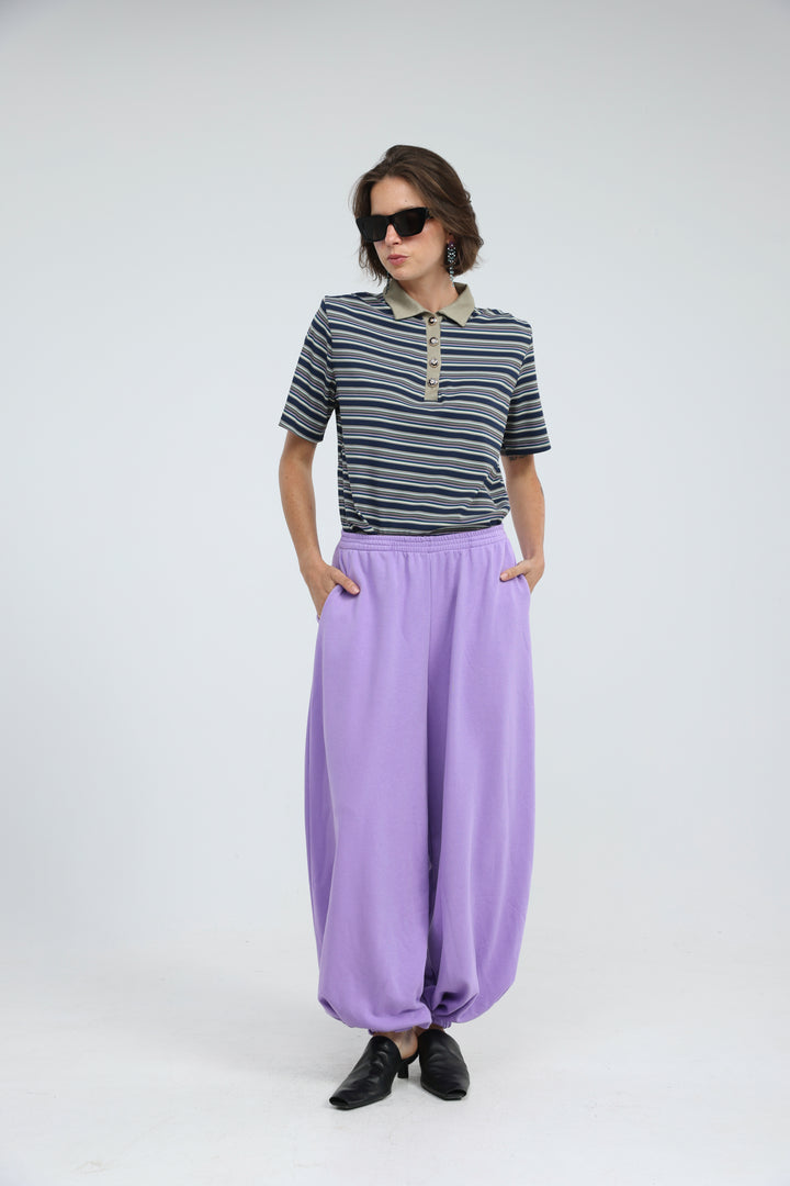Forward Navy Striped Padded Polo