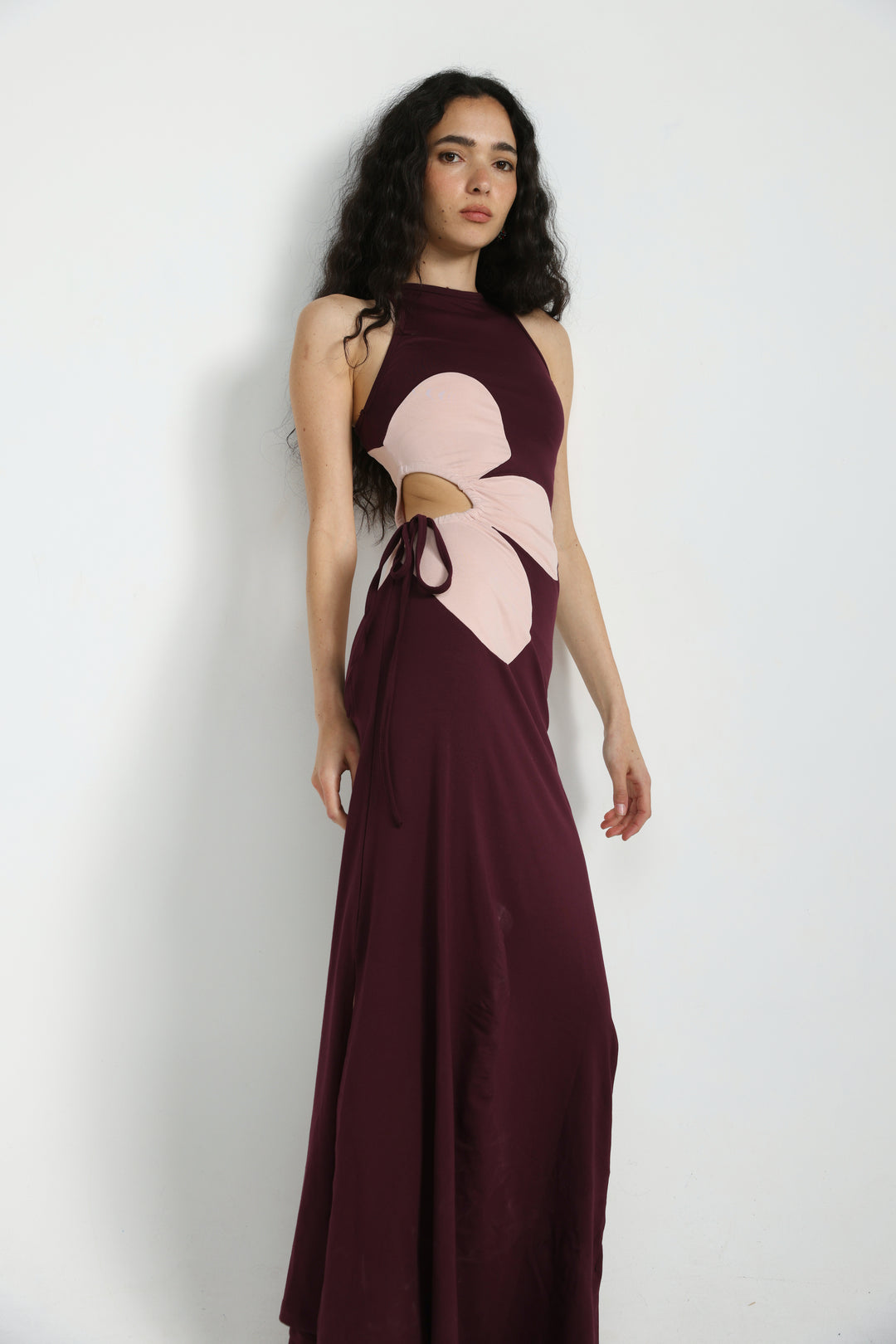 Winding Wine Dress