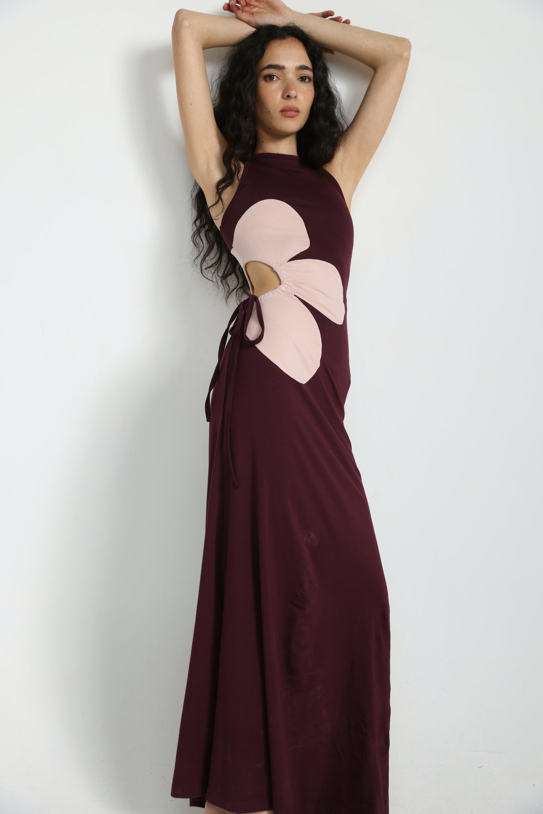 Winding Wine Dress
