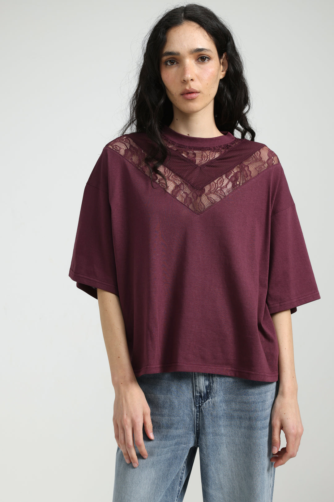 Lace Wine T-Shirt
