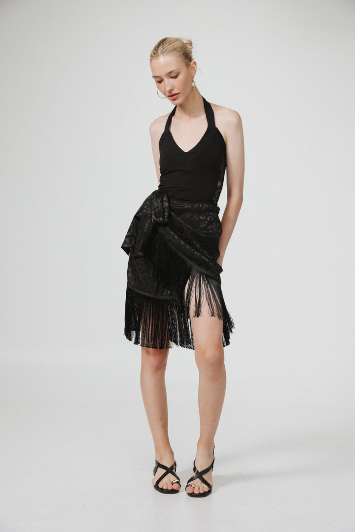 Build Black Mini Skirt