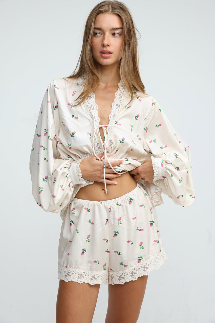 Rosewater Cream Shorts
