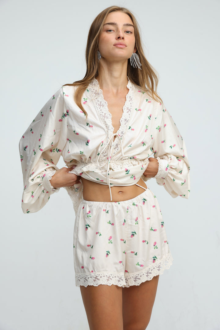 Rosewater Cream Shorts