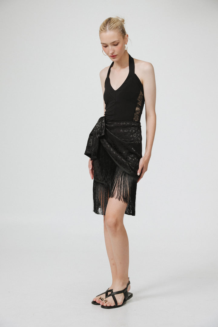 Build Black Mini Skirt