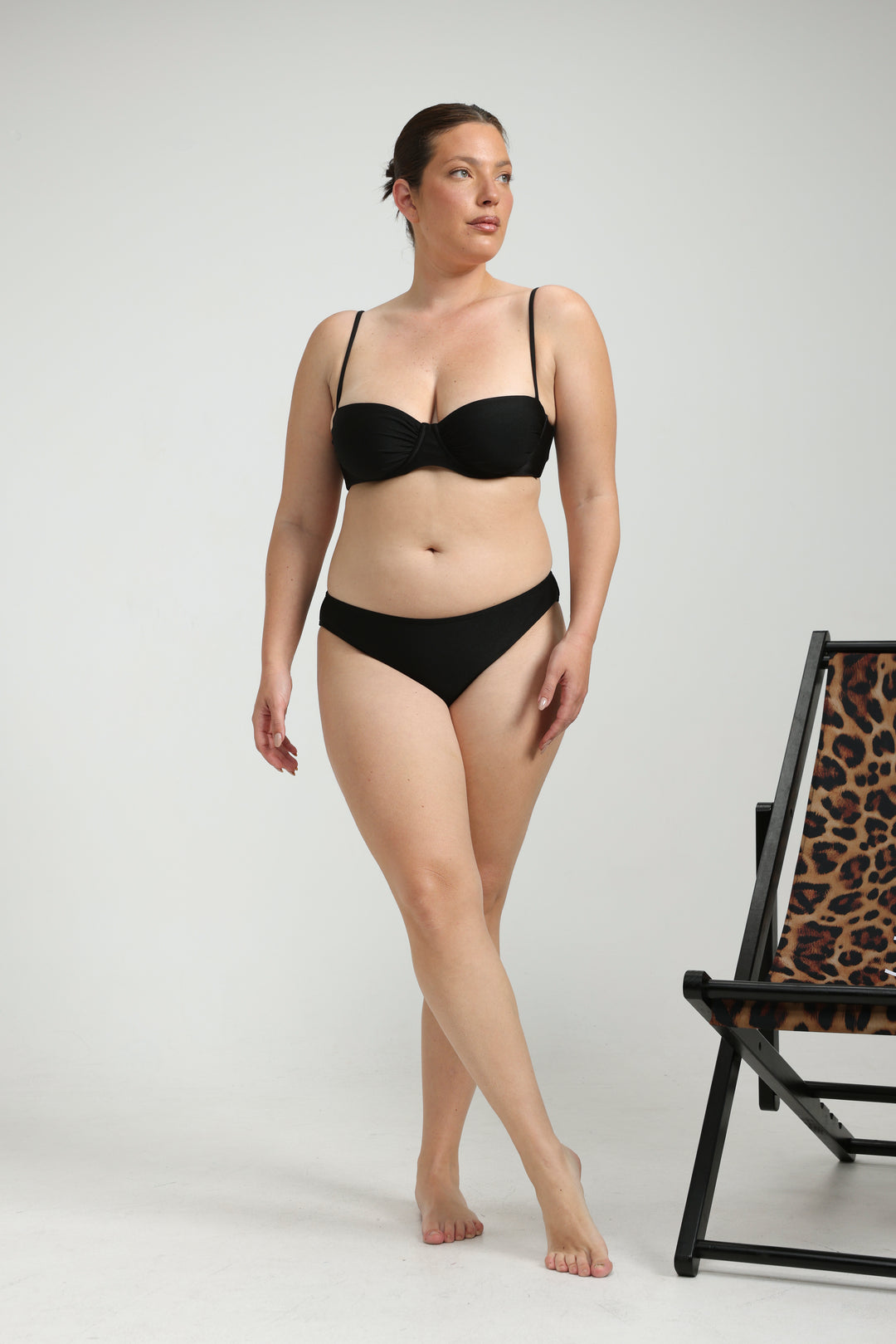 Romanticism Black Bikini Top