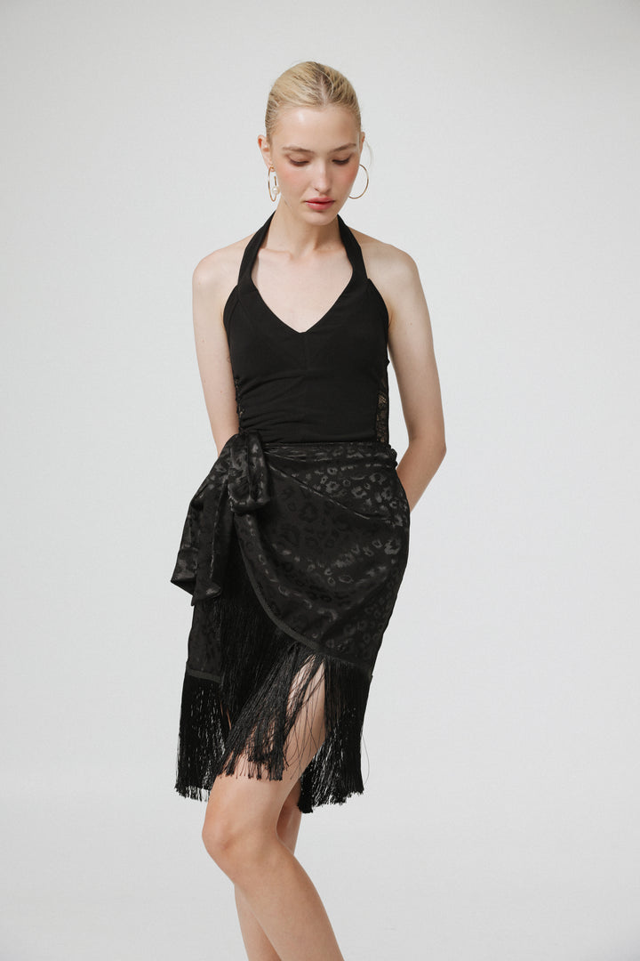 Build Black Mini Skirt