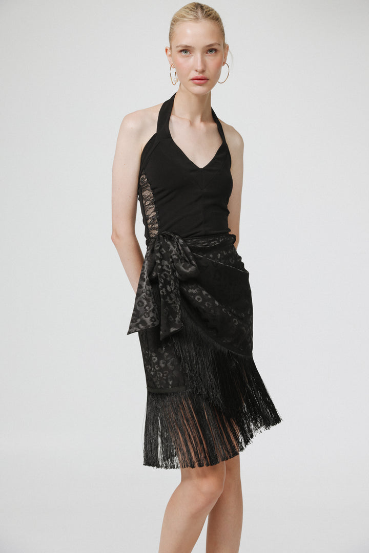 Build Black Mini Skirt