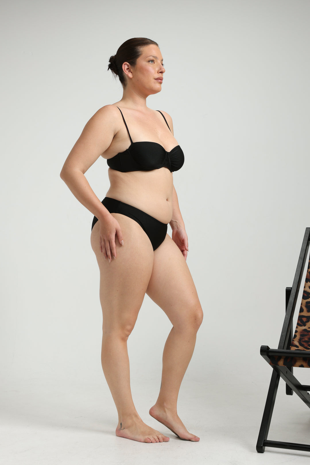 Romanticism Black Bikini Top