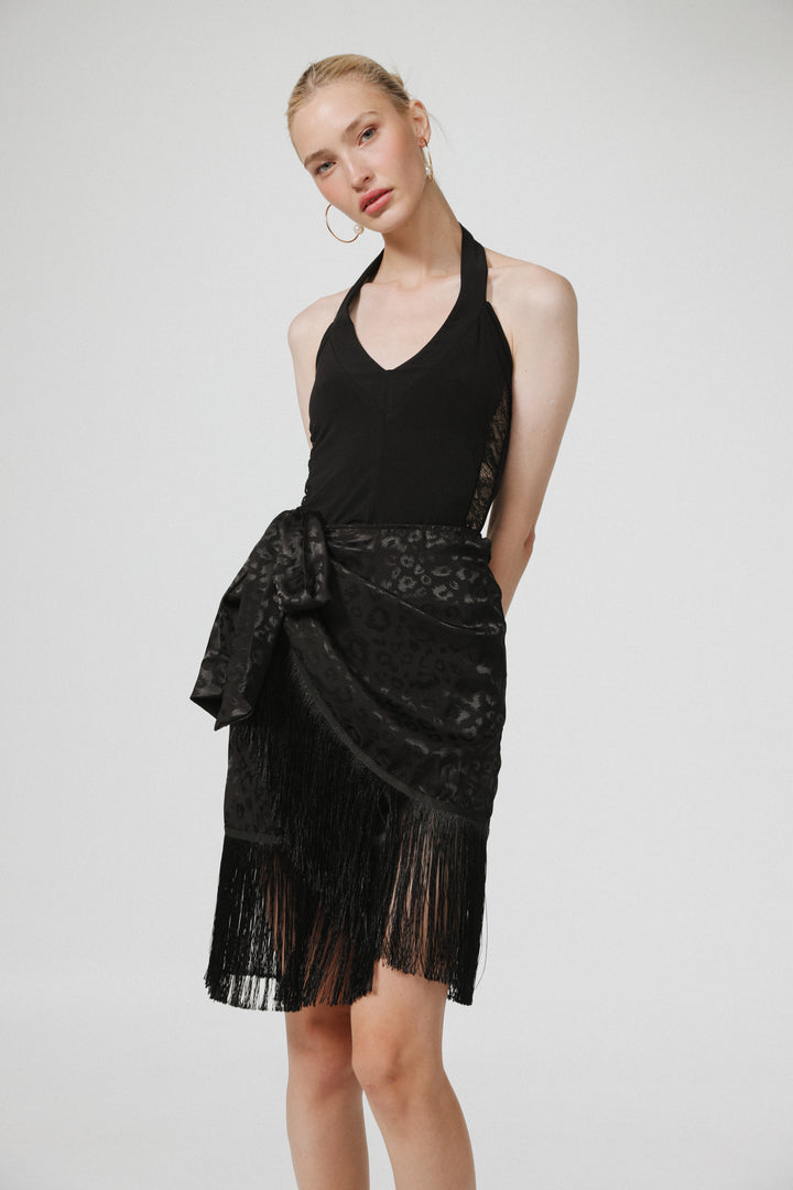 Build Black Mini Skirt