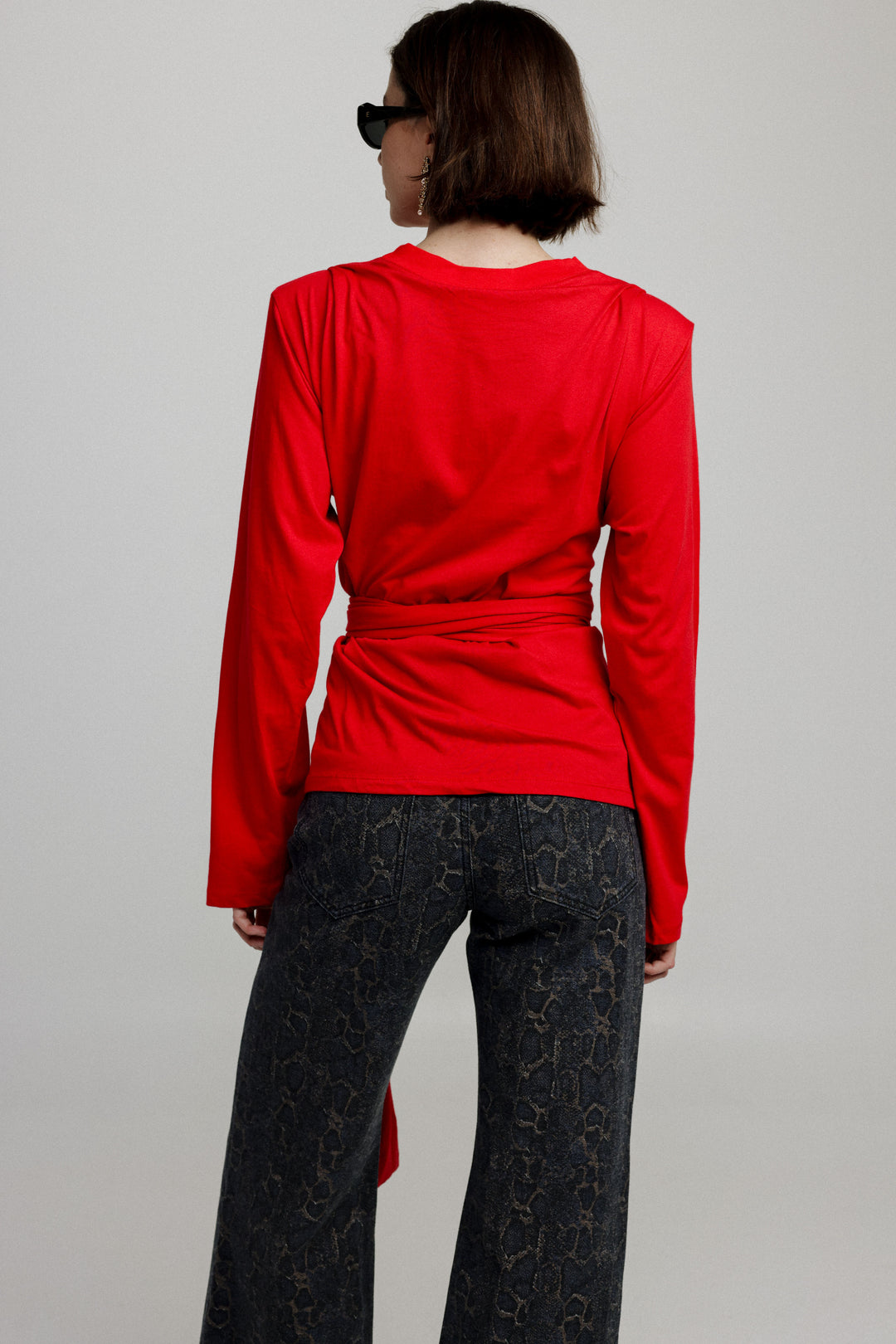 Secret Red Wrap Shirt