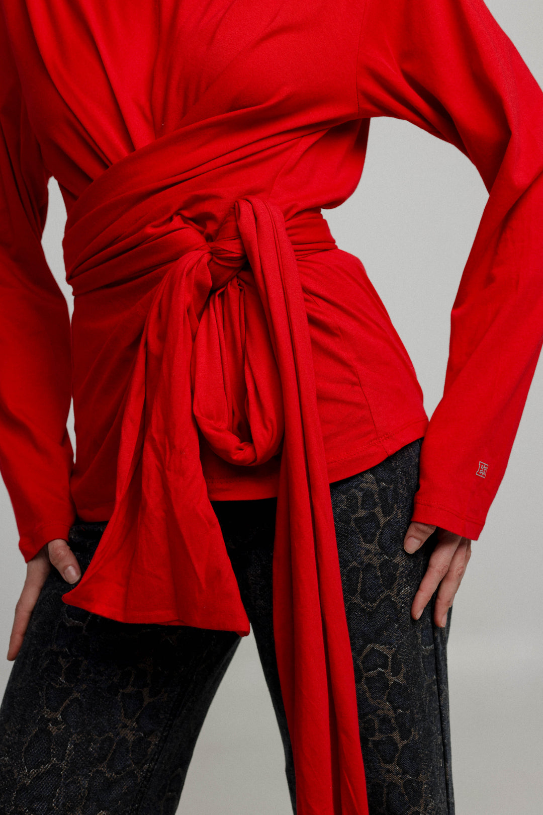 Secret Red Wrap Shirt