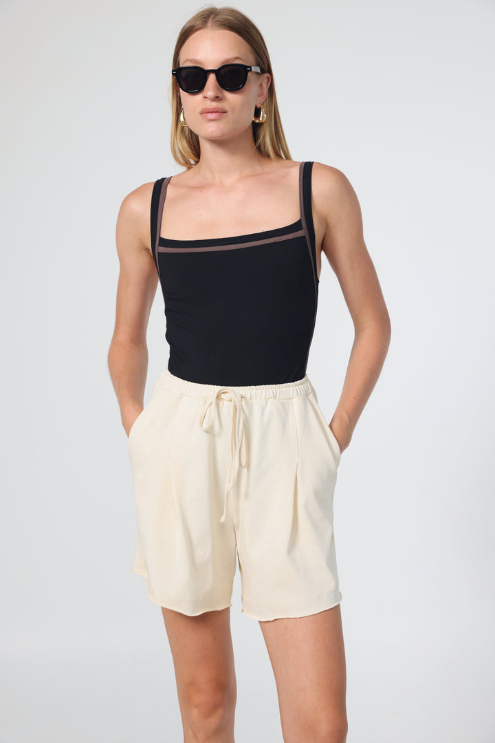 Computer Black/Brown Bodysuit