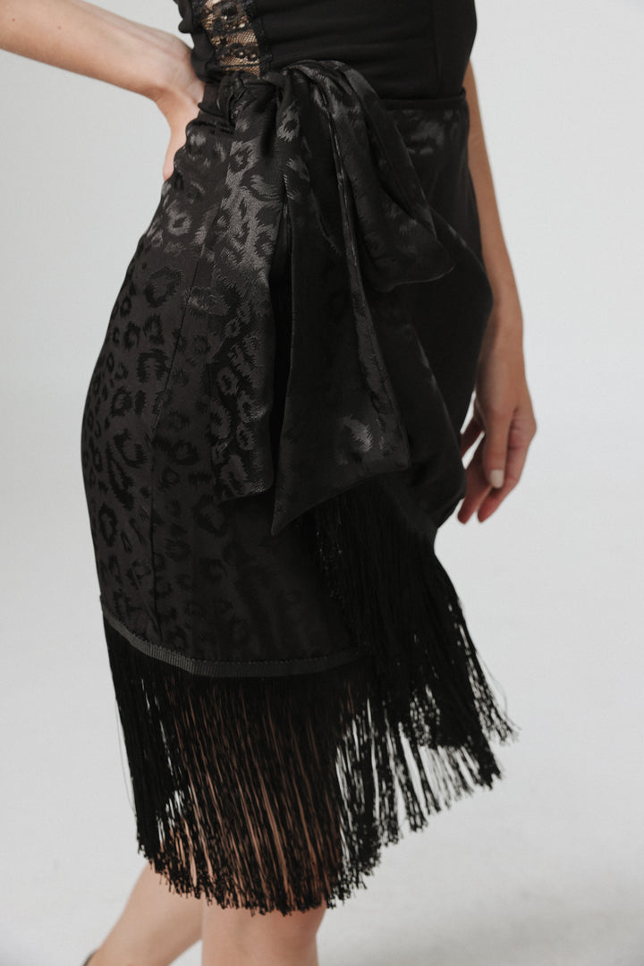 Build Black Mini Skirt