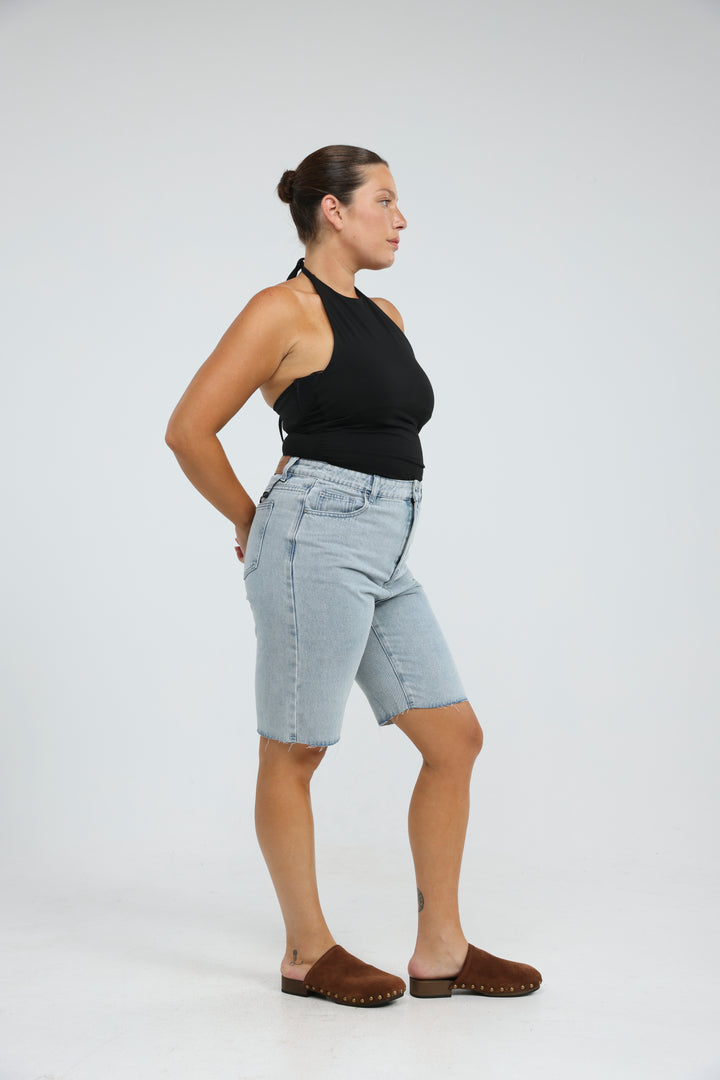 Star 701 Light Blue Short Denim