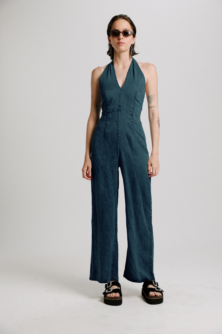 NY Dark Denim Jumpsuit