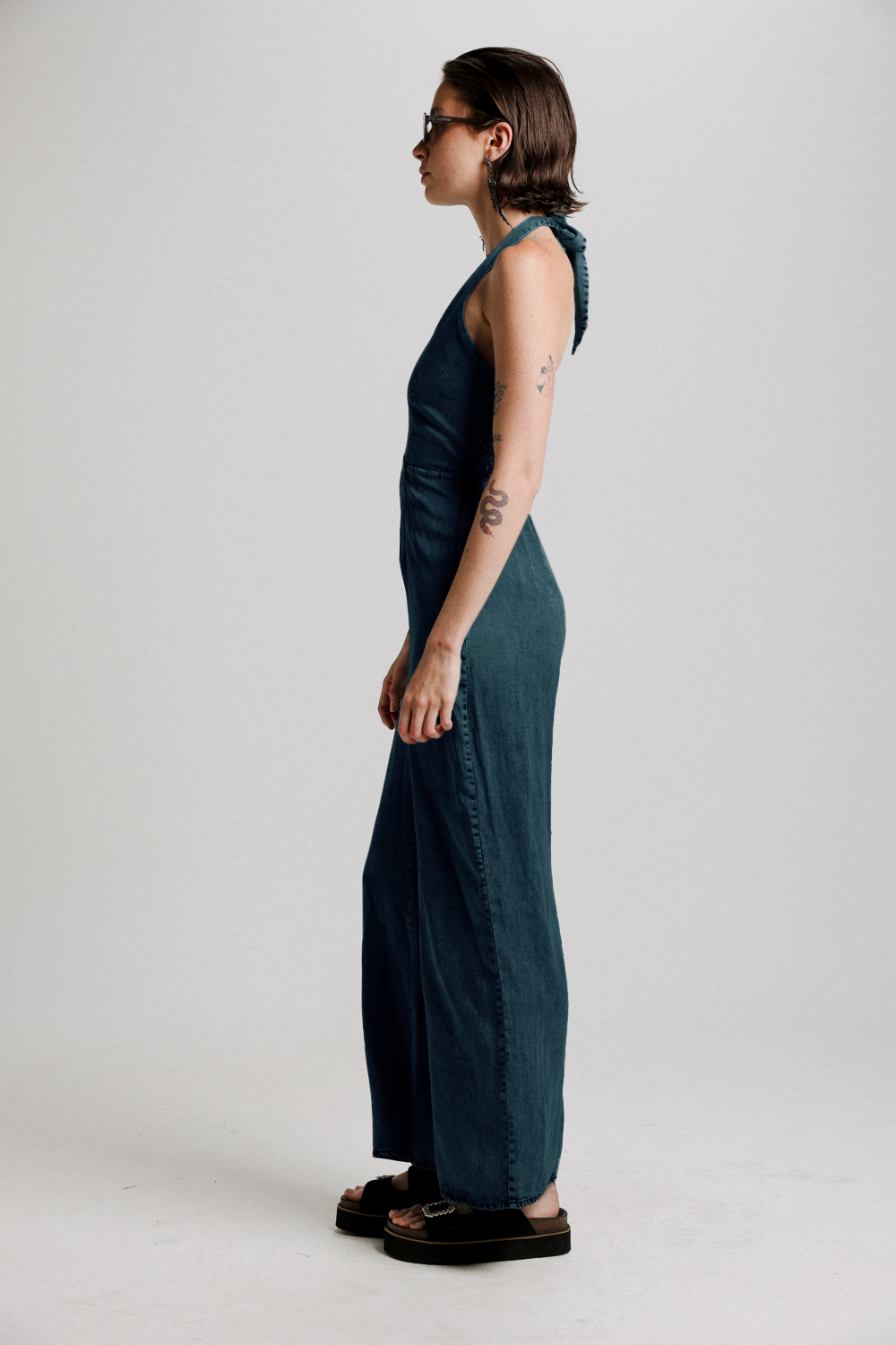 NY Dark Denim Jumpsuit