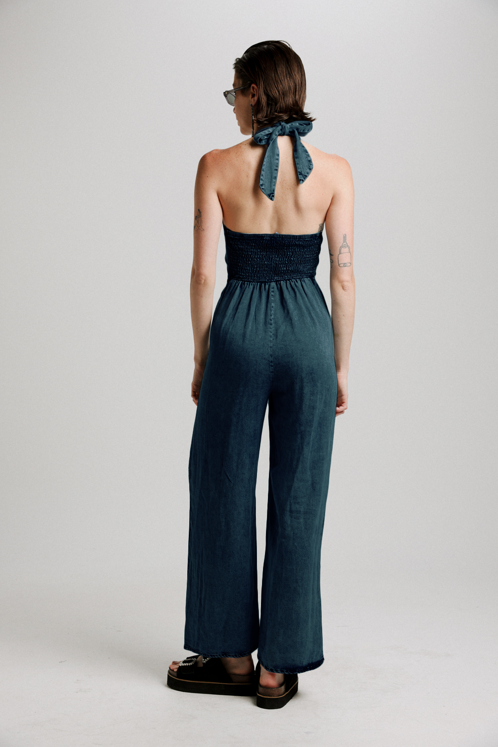 NY Dark Denim Jumpsuit