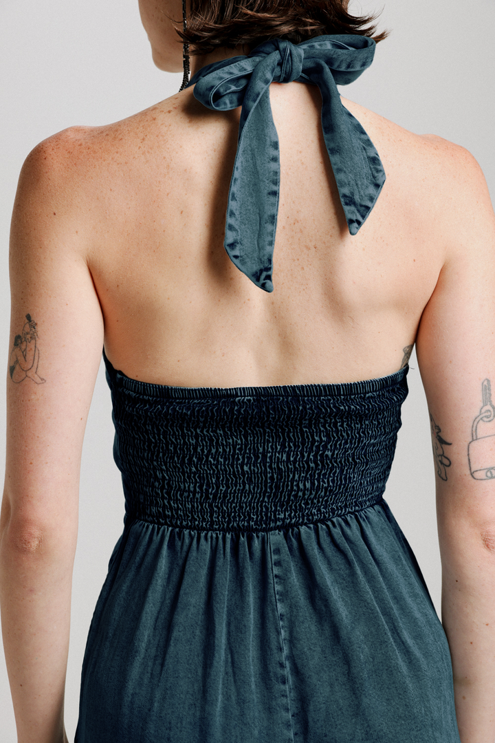 NY Dark Denim Jumpsuit