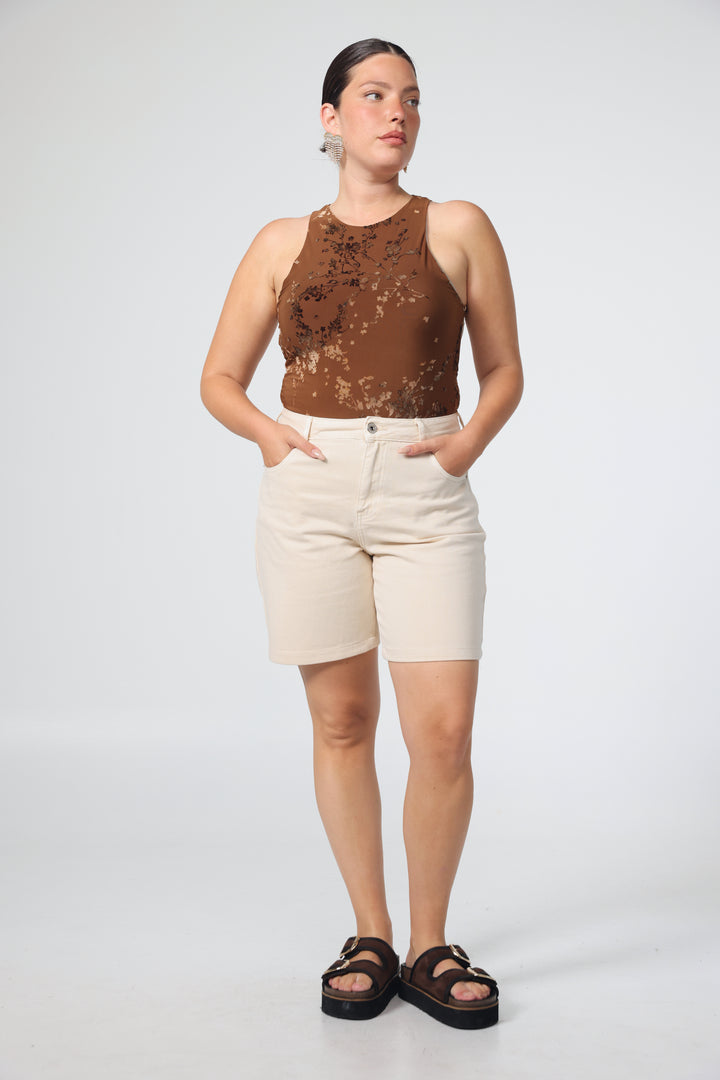 TLV Brown Bodysuit