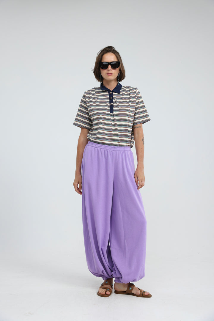 Forward Cream Striped Padded Polo