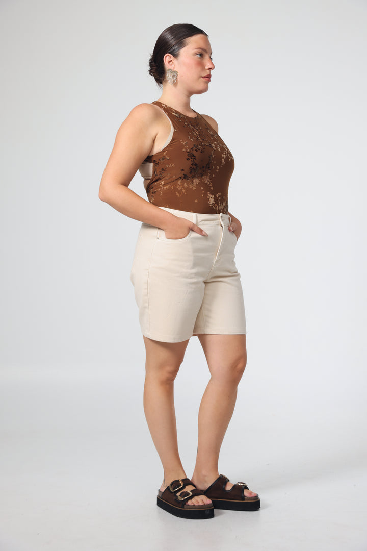 TLV Brown Bodysuit