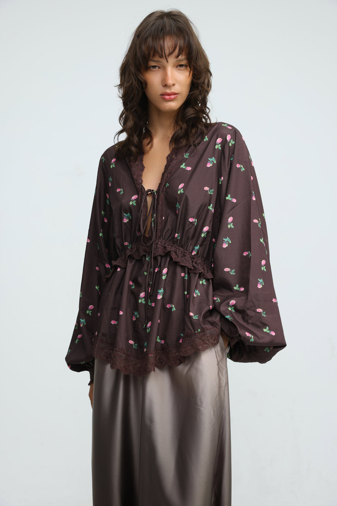 Rosewater Brown Blouse