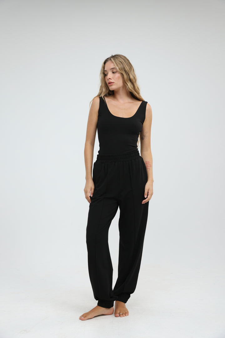 Crescent Black Bodysuit