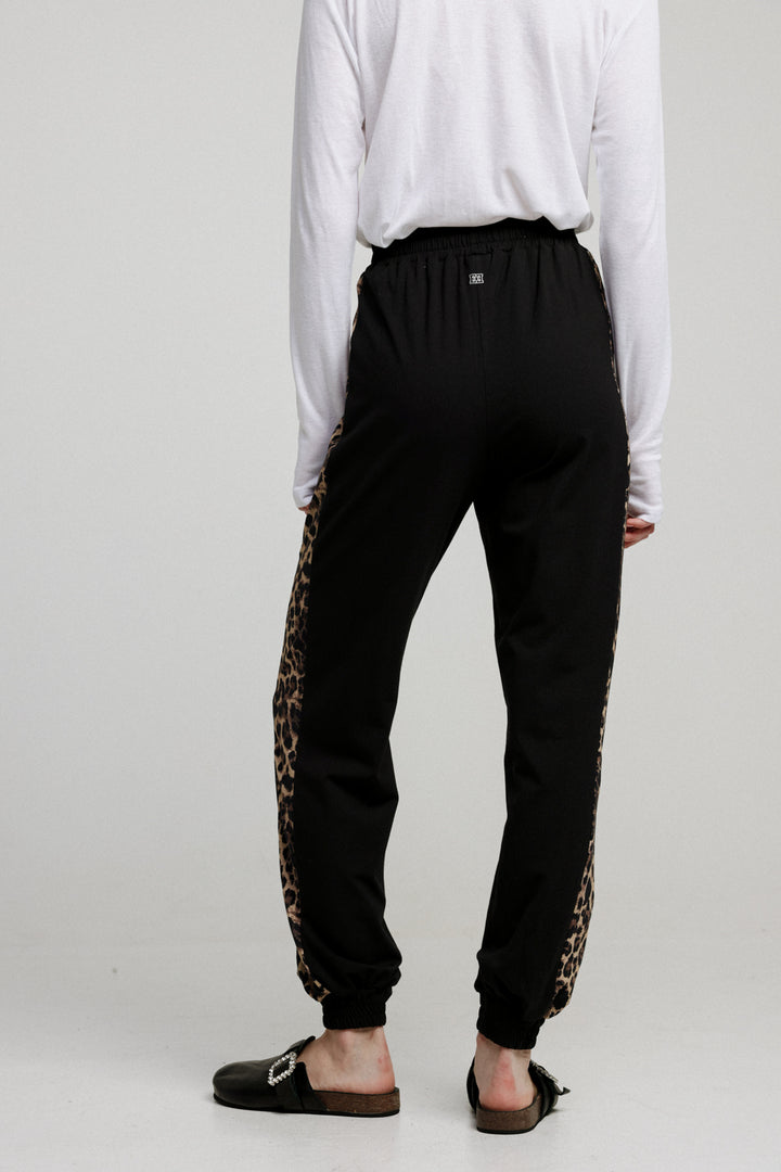 Black&Leopard Combo Joggers