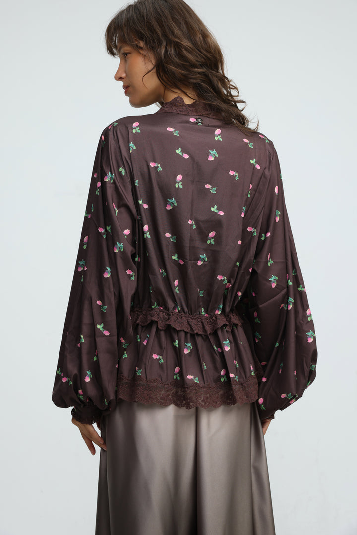 Rosewater Brown Blouse