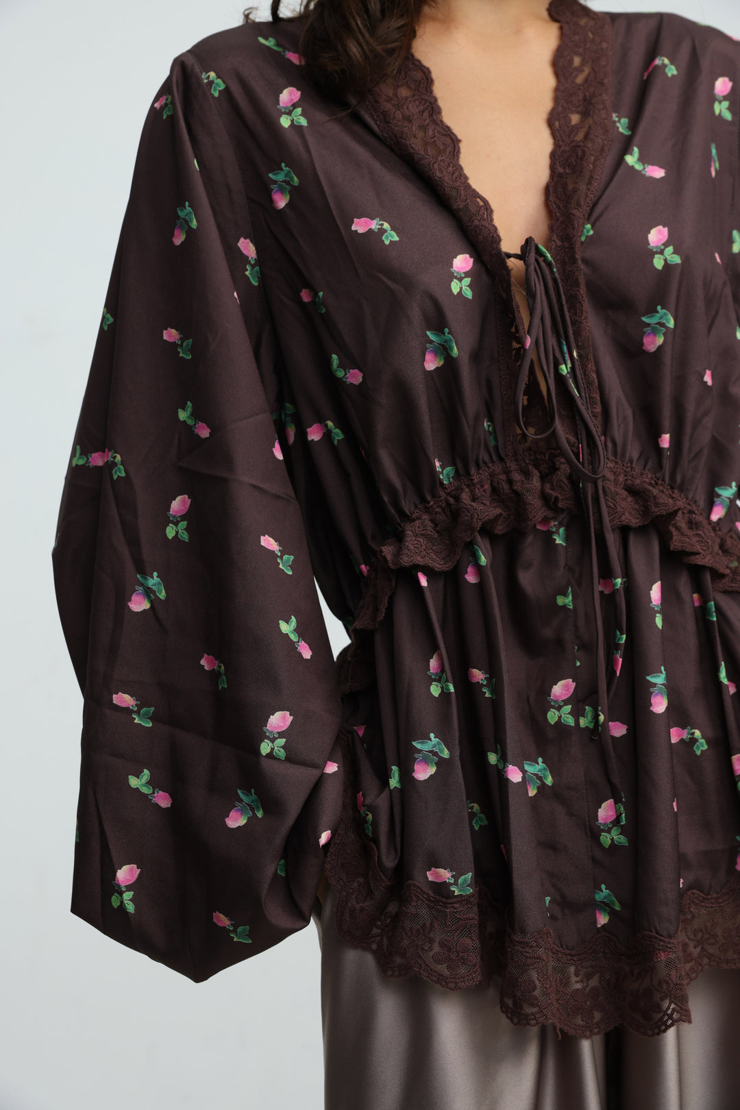 Rosewater Brown Blouse