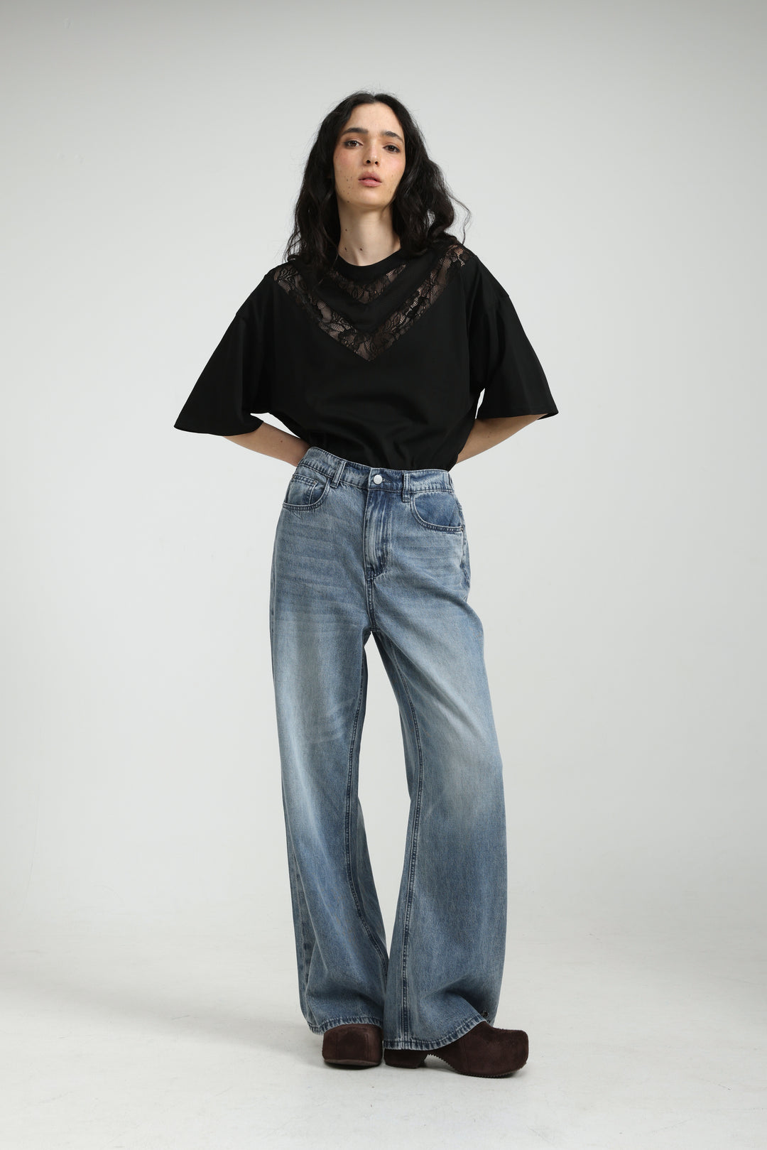Lace Black T-Shirt