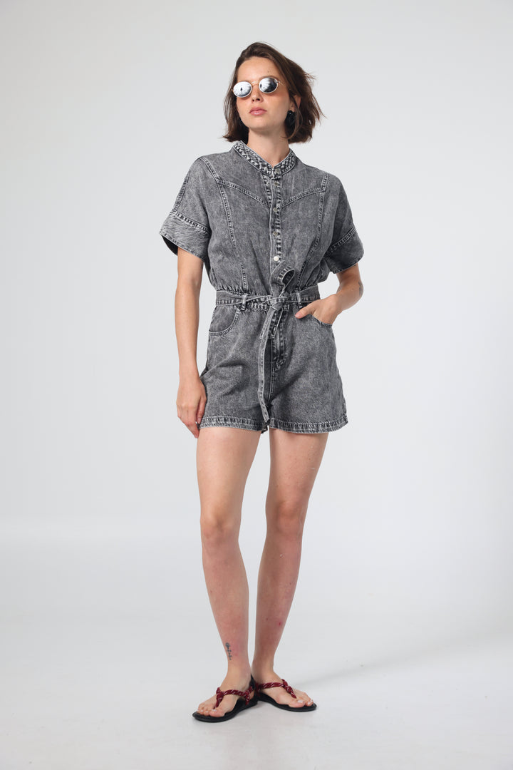 Star 805 Grey Denim Jumpsuit