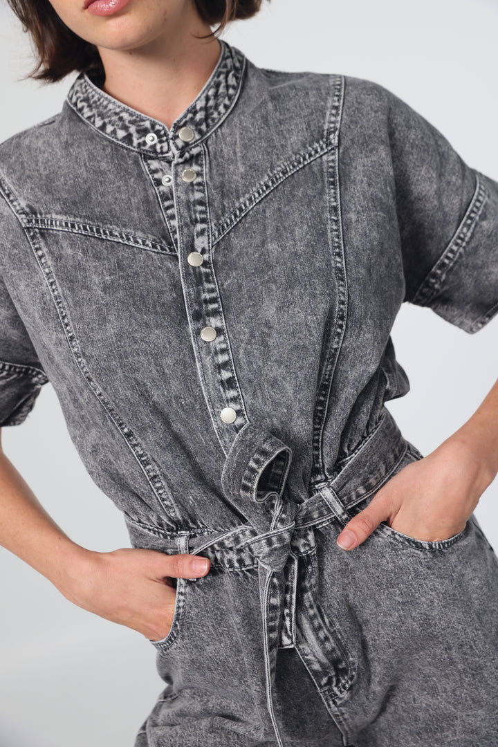 Star 805 Grey Denim Jumpsuit