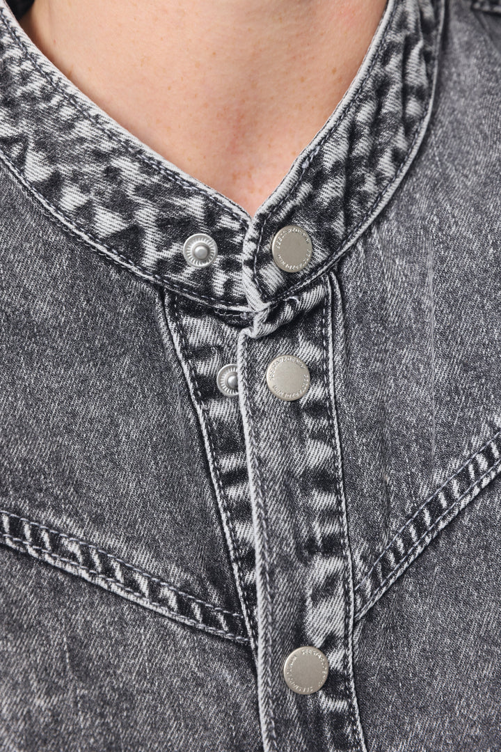 Star 805 Grey Denim Jumpsuit