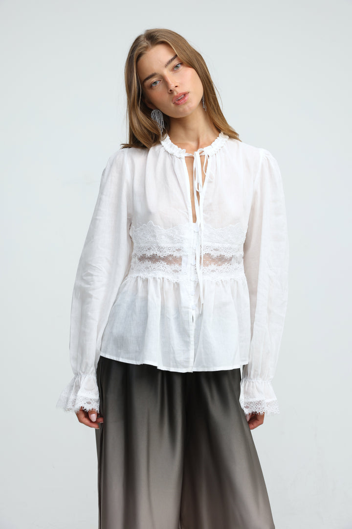Jasmine White Blouse