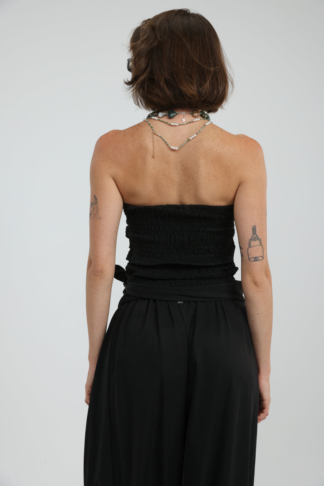 Oasis Black Strapless Top